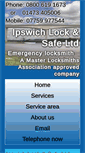 Mobile Screenshot of locksmithipswich.net